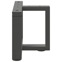 Kavos staliuko kojelės, T formos, 2 vnt., antracito spalvos, 40x25x(30 - 31) cm, plienas - Namų Idėja