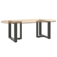 Kavos staliuko kojelės, T formos, 2 vnt., antracito spalvos, 50x25x(42 - 43) cm, plienas - Namų Idėja