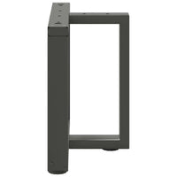 Kavos staliuko kojelės, T formos, 2 vnt., antracito spalvos, 50x25x(42 - 43) cm, plienas - Namų Idėja