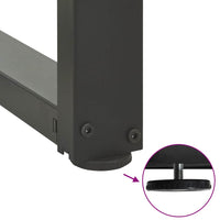 Kavos staliuko kojelės, T formos, 2 vnt., antracito spalvos, 50x25x(42 - 43) cm, plienas - Namų Idėja