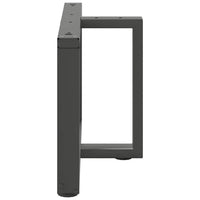 Kavos staliuko kojelės, T formos, 2 vnt., antracito spalvos, 60x25x(42 - 43) cm, plienas - Namų Idėja