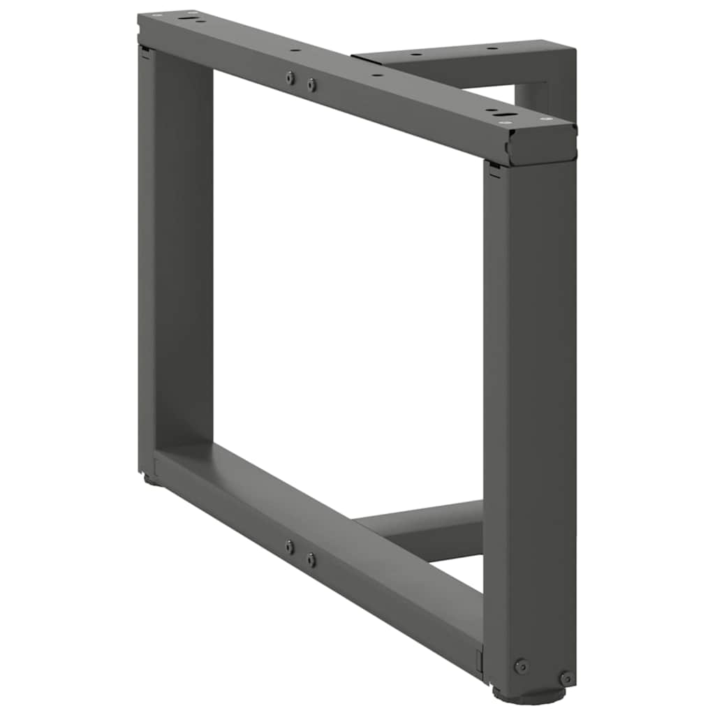 Kavos staliuko kojelės, T formos, 2 vnt., antracito spalvos, 60x25x(42 - 43) cm, plienas - Namų Idėja