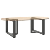 Kavos staliuko kojelės, T formos, 2 vnt., antracito spalvos, 60x25x(42 - 43) cm, plienas - Namų Idėja