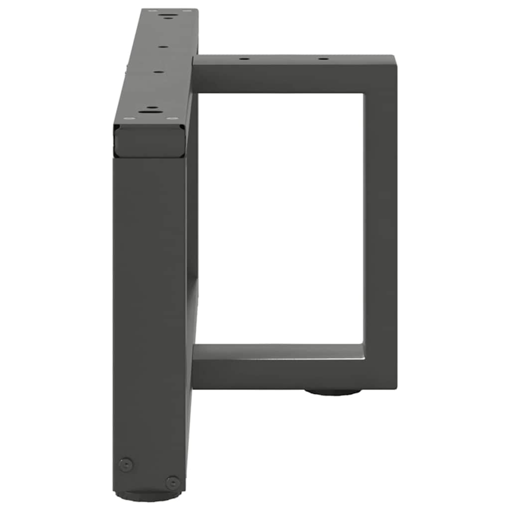 Kavos staliuko kojelės, T formos, 2 vnt., antracito spalvos, 70x25x(30 - 31) cm, plienas - Namų Idėja