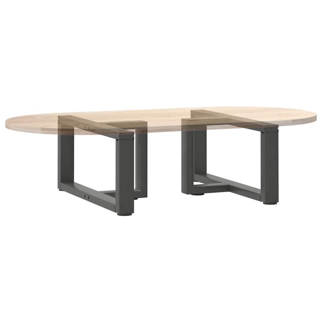 Kavos staliuko kojelės, T formos, 2 vnt., antracito spalvos, 70x25x(30 - 31) cm, plienas - Namų Idėja