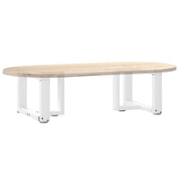Kavos staliuko kojelės, T formos, 2 vnt., baltos, 40x25x(30 - 31) cm, plienas - Namų Idėja