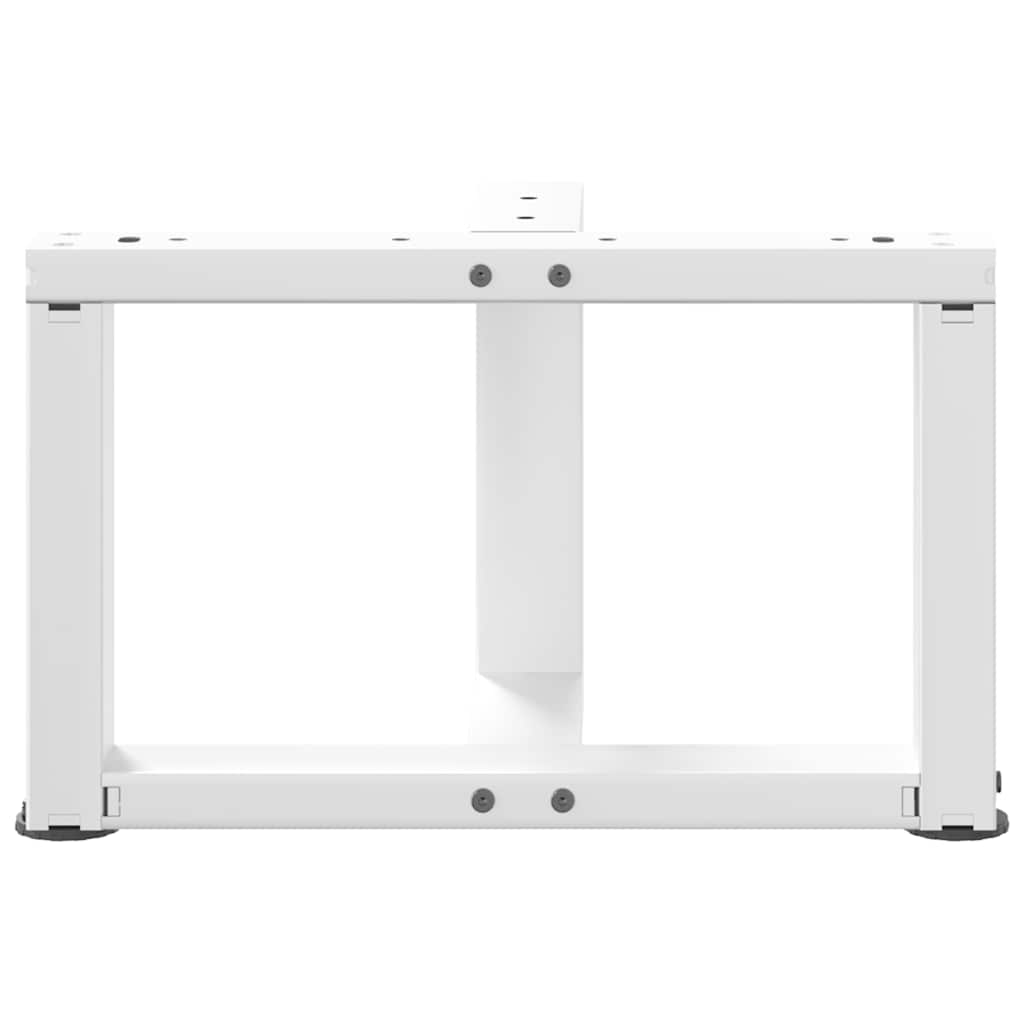 Kavos staliuko kojelės, T formos, 2 vnt., baltos, 40x25x(30 - 31) cm, plienas - Namų Idėja