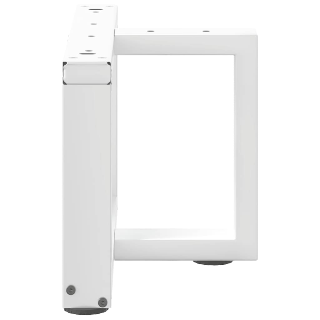 Kavos staliuko kojelės, T formos, 2 vnt., baltos, 50x25x(30 - 31) cm, plienas - Namų Idėja