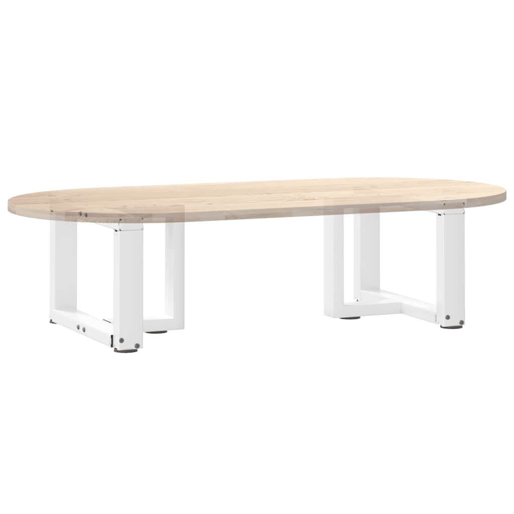 Kavos staliuko kojelės, T formos, 2 vnt., baltos, 50x25x(30 - 31) cm, plienas - Namų Idėja
