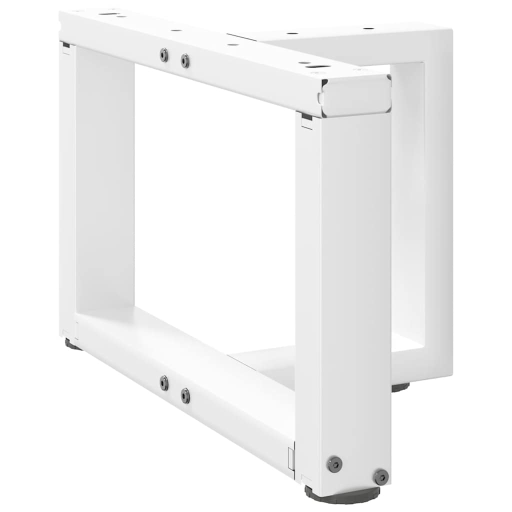 Kavos staliuko kojelės, T formos, 2 vnt., baltos, 50x25x(30 - 31) cm, plienas - Namų Idėja