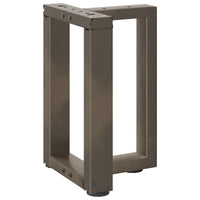 Kavos staliuko kojelės, T formos, 2 vnt., juodos, 28x25x(42 - 43) cm, plienas - Namų Idėja