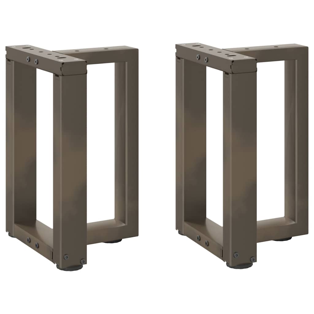 Kavos staliuko kojelės, T formos, 2 vnt., juodos, 28x25x(42 - 43) cm, plienas - Namų Idėja