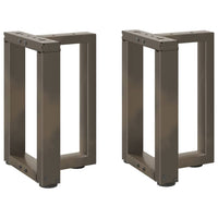 Kavos staliuko kojelės, T formos, 2 vnt., juodos, 28x25x(42 - 43) cm, plienas - Namų Idėja