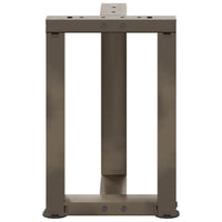 Kavos staliuko kojelės, T formos, 2 vnt., juodos, 28x25x(42 - 43) cm, plienas - Namų Idėja
