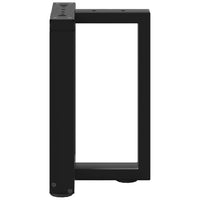 Kavos staliuko kojelės, T formos, 2 vnt., juodos, 28x25x(42 - 43) cm, plienas - Namų Idėja
