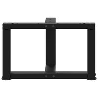 Kavos staliuko kojelės, T formos, 2 vnt., juodos, 50x25x(30 - 31) cm, plienas - Namų Idėja