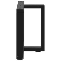 Kavos staliuko kojelės, T formos, 2 vnt., juodos, 50x25x(42 - 43) cm, plienas - Namų Idėja