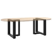 Kavos staliuko kojelės, T formos, 2 vnt., juodos, 50x25x(42 - 43) cm, plienas - Namų Idėja
