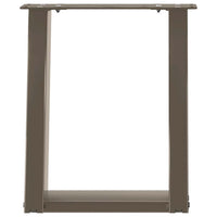 Kavos staliuko kojelės, U formos, 2 vnt., natūralus plienas, 28x(42 - 43) cm, plienas - Namų Idėja