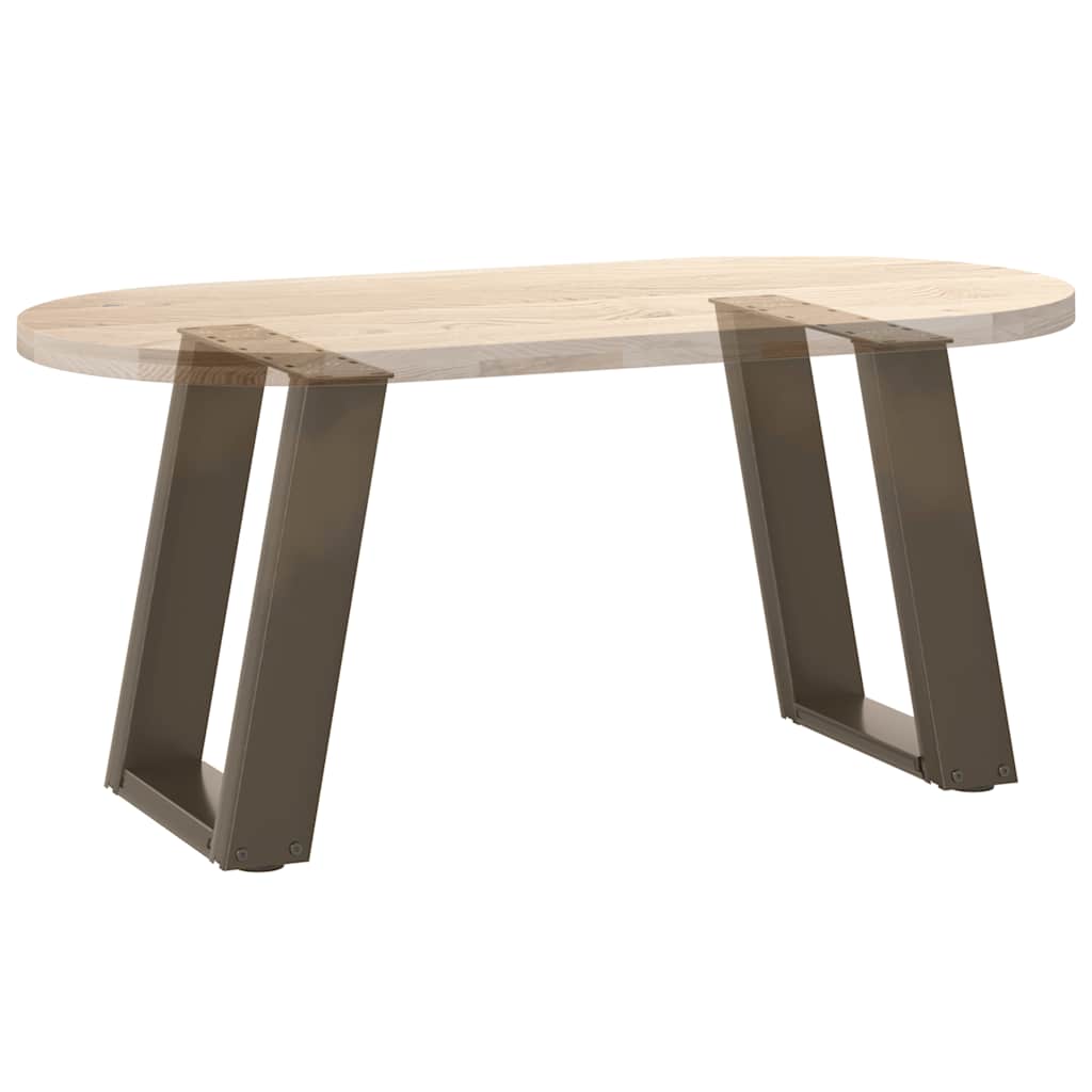 Kavos staliuko kojelės, U formos, 2 vnt., natūralus plienas, 38x(42 - 43) cm, plienas - Namų Idėja