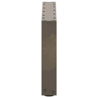 Kavos staliuko kojelės, U formos, 2 vnt., natūralus plienas, 50x(30 - 31) cm, plienas - Namų Idėja