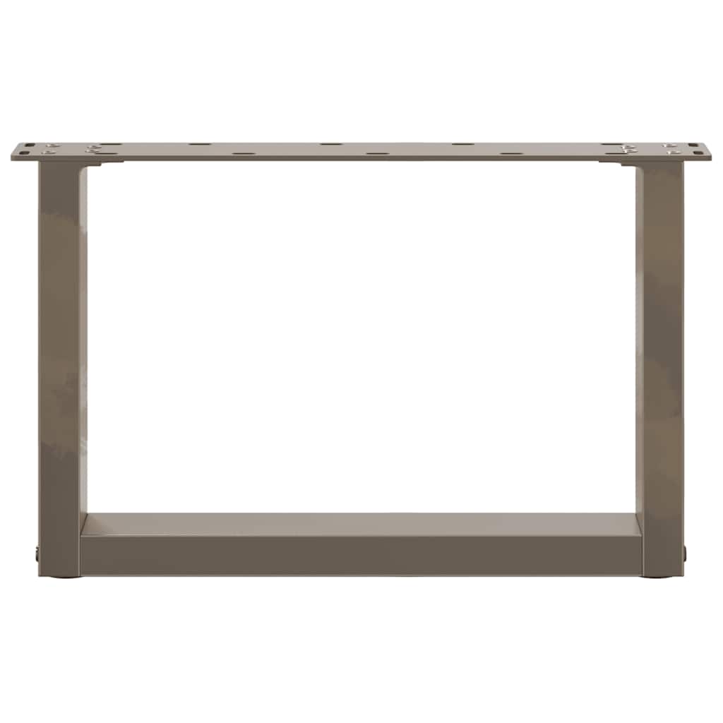 Kavos staliuko kojelės, U formos, 2 vnt., natūralus plienas, 50x(30 - 31) cm, plienas - Namų Idėja