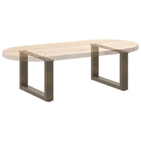 Kavos staliuko kojelės, U formos, 2 vnt., natūralus plienas, 50x(30 - 31) cm, plienas - Namų Idėja