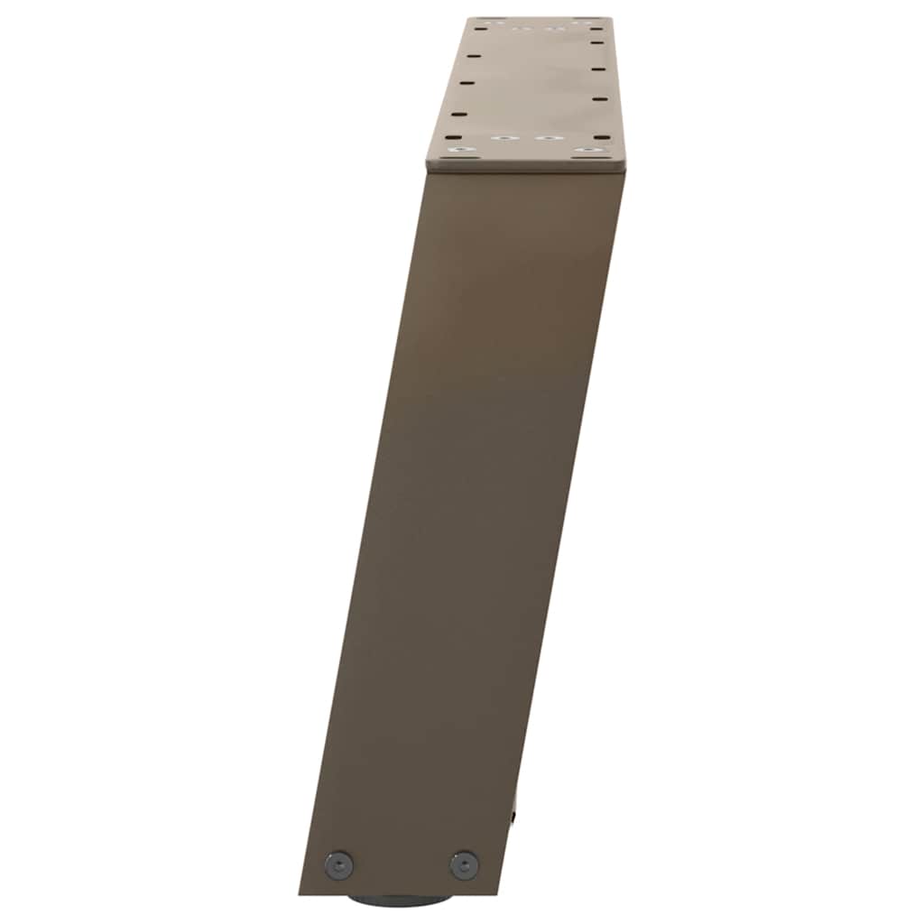 Kavos staliuko kojelės, U formos, 2 vnt., natūralus plienas, 60x(30 - 31) cm, plienas - Namų Idėja
