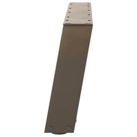 Kavos staliuko kojelės, U formos, 2 vnt., natūralus plienas, 60x(30 - 31) cm, plienas - Namų Idėja