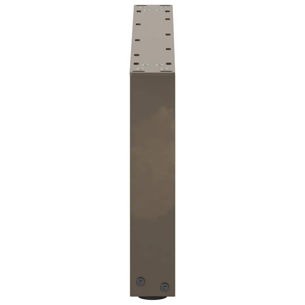 Kavos staliuko kojelės, U formos, 2 vnt., natūralus plienas, 60x(30 - 31) cm, plienas - Namų Idėja