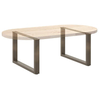 Kavos staliuko kojelės, U formos, 2 vnt., natūralus plienas, 60x(42 - 43) cm, plienas - Namų Idėja