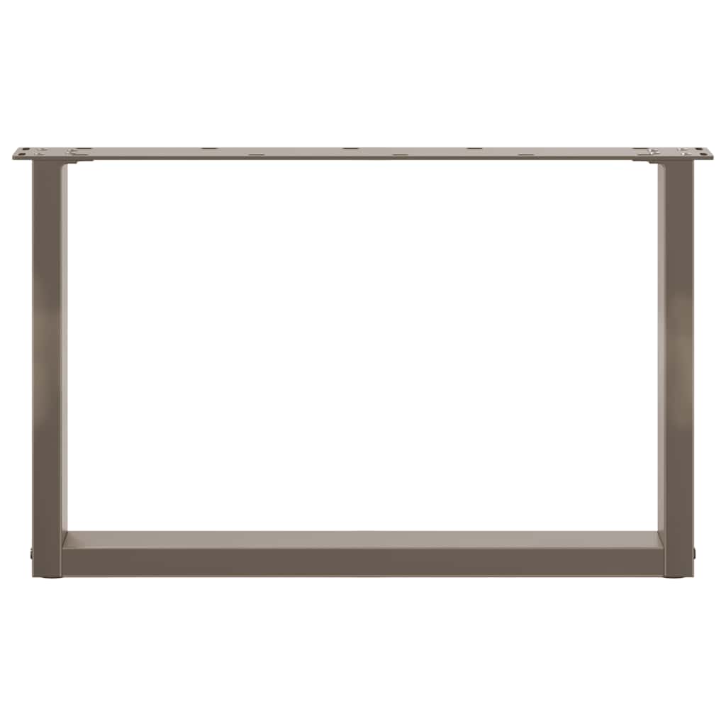 Kavos staliuko kojelės, U formos, 2 vnt., natūralus plienas, 60x(42 - 43) cm, plienas - Namų Idėja