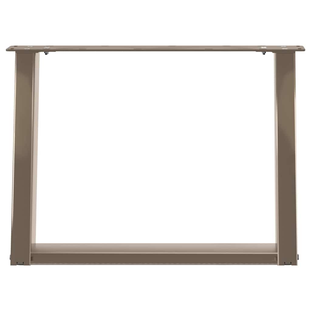 Kavos staliuko kojelės, U formos, 2 vnt., natūralus plienas, 60x(42 - 43) cm, plienas - Namų Idėja