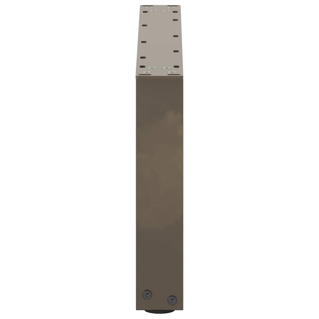Kavos staliuko kojelės, U formos, 2 vnt., natūralus plienas, 70x(30 - 31) cm, plienas - Namų Idėja