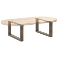 Kavos staliuko kojelės, U formos, 2 vnt., natūralus plienas, 70x(30 - 31) cm, plienas - Namų Idėja