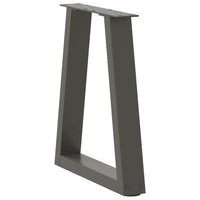 Kavos staliuko kojelės, V formos, 2 vnt., antracito spalvos, 28x(42 - 43,3) cm, plienas - Namų Idėja
