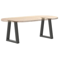 Kavos staliuko kojelės, V formos, 2 vnt., antracito spalvos, 28x(42 - 43,3) cm, plienas - Namų Idėja