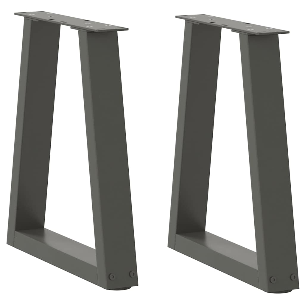 Kavos staliuko kojelės, V formos, 2 vnt., antracito spalvos, 28x(42 - 43,3) cm, plienas - Namų Idėja