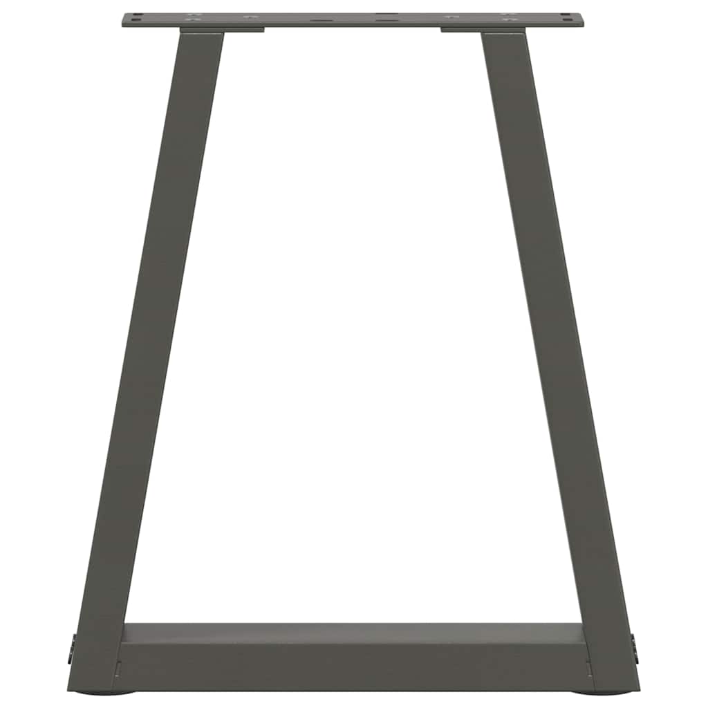 Kavos staliuko kojelės, V formos, 2 vnt., antracito spalvos, 28x(42 - 43,3) cm, plienas - Namų Idėja