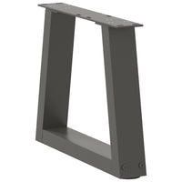Kavos staliuko kojelės, V formos, 2 vnt., antracito spalvos, 30x(30 - 31,3) cm, plienas - Namų Idėja