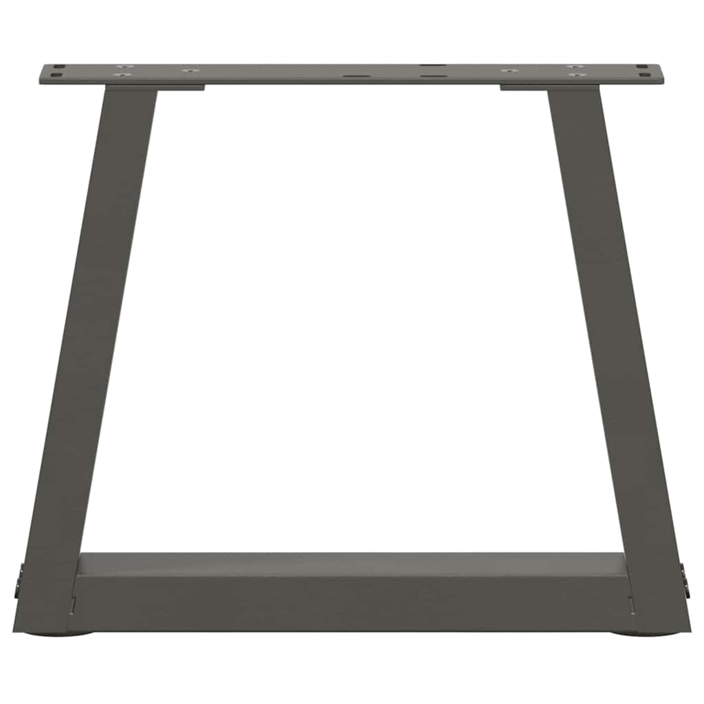 Kavos staliuko kojelės, V formos, 2 vnt., antracito spalvos, 30x(30 - 31,3) cm, plienas - Namų Idėja