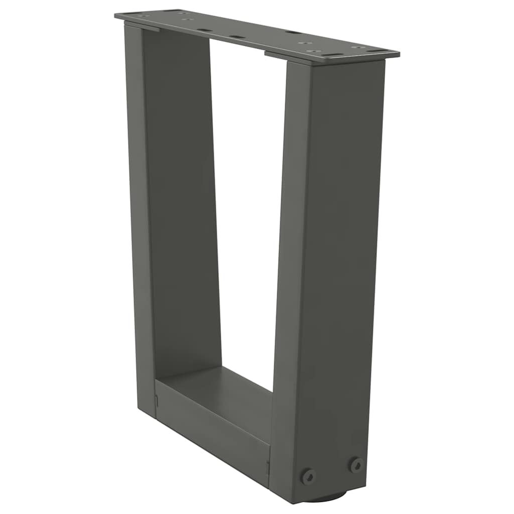 Kavos staliuko kojelės, V formos, 2 vnt., antracito spalvos, 30x(30 - 31,3) cm, plienas - Namų Idėja
