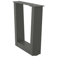 Kavos staliuko kojelės, V formos, 2 vnt., antracito spalvos, 30x(30 - 31,3) cm, plienas - Namų Idėja