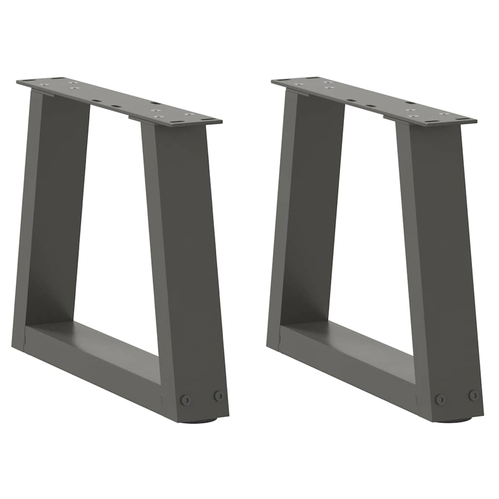 Kavos staliuko kojelės, V formos, 2 vnt., antracito spalvos, 30x(30 - 31,3) cm, plienas - Namų Idėja