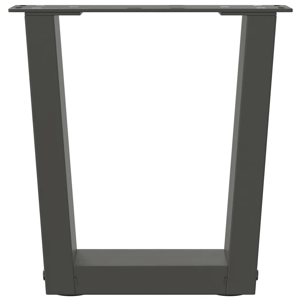 Kavos staliuko kojelės, V formos, 2 vnt., antracito spalvos, 30x(30 - 31,3) cm, plienas - Namų Idėja