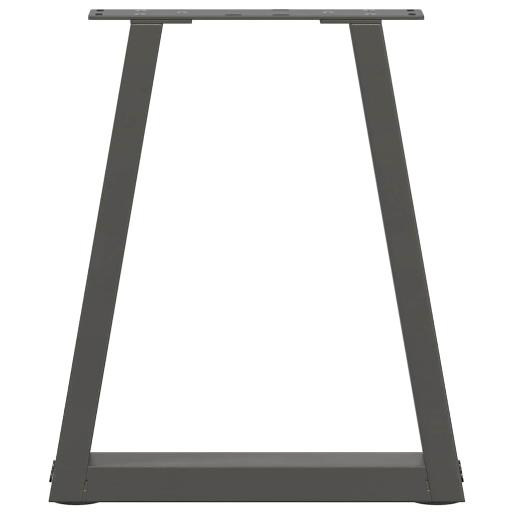 Kavos staliuko kojelės, V formos, 2 vnt., antracito spalvos, 38x(42 - 43,3) cm, plienas - Namų Idėja