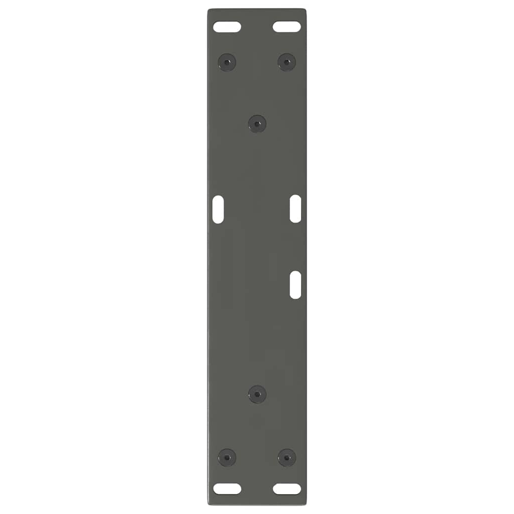 Kavos staliuko kojelės, V formos, 2 vnt., antracito spalvos, 40x(30 - 31,3) cm, plienas - Namų Idėja
