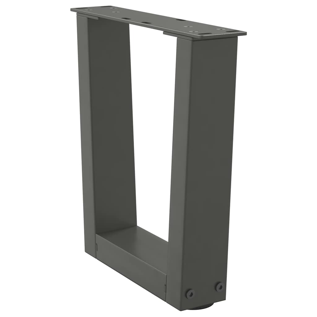Kavos staliuko kojelės, V formos, 2 vnt., antracito spalvos, 40x(30 - 31,3) cm, plienas - Namų Idėja