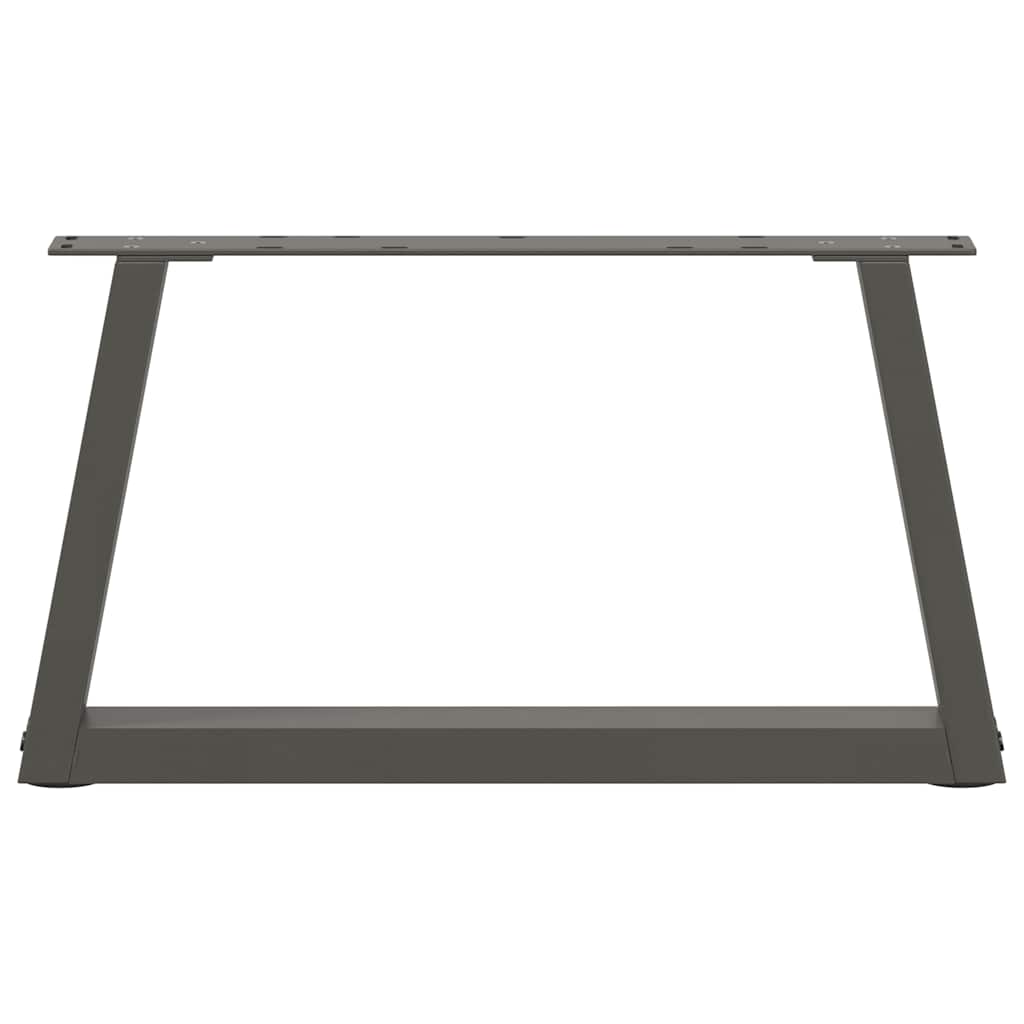 Kavos staliuko kojelės, V formos, 2 vnt., antracito spalvos, 50x(30 - 31,3) cm, plienas - Namų Idėja