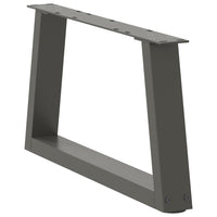 Kavos staliuko kojelės, V formos, 2 vnt., antracito spalvos, 50x(30 - 31,3) cm, plienas - Namų Idėja